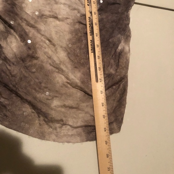 INC International Concepts size X-Large silvery gray sleeveless sequin tank top - Picture 4 of 7